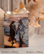 SAVE THE DATES photo vellum plexi  Callendar Clear Ivory Marble Gold Save the Date Cards with Photo, Plexi Clear Save Our Dates with Photo 10
