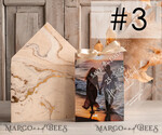 SAVE THE DATES photo vellum plexi  Callendar Clear Ivory Marble Gold Save the Date Cards with Photo, Plexi Clear Save Our Dates with Photo 10