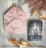 SAVE THE DATES photo vellum plexi  Blush Pink Marble Gold Save the Date Cards with Photo, Plexi Clear Save Our Dates with Photo 15