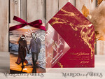 SAVE THE DATES photo vellum plexi  Callendar Clear Blush Pink Marble Gold Save the Date Cards with Photo, Plexi Clear Save Our Dates with Photo 11