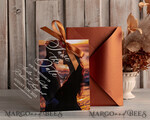 SAVE THE DATES photo vellum plexi  Callendar Clear Terracotta  Gold Save the Date Cards with Photo, Plexi Clear Save Our Dates with Photo 12