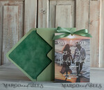 SAVE THE DATES photo vellum plexi  Sage Green Velvet Save the Date Cards with Photo, Velvet Save Our Dates with Photo Gold Foil Calendar Cards 9