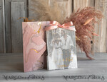 SAVE THE DATES photo vellum plexi  Pink Gold Marble Save the Date Cards with Photo, Vellum Save Our Dates with Photo Gold Foil Calendar Cards 17