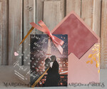 SAVE THE DATES photo vellum plexi  Blush Pink Callendar Clear Gold Save the Date Cards with Photo, Plexi Save Our Dates with Photo 8
