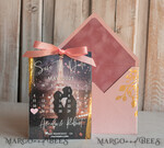 SAVE THE DATES photo vellum plexi  Blush Pink Callendar Clear Gold Save the Date Cards with Photo, Plexi Save Our Dates with Photo 8