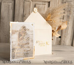 SAVE THE DATES photo vellum plexi   Save the Date Cards with Photo, Vellum Golden Save Our Dates with Photo 15