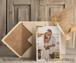 SAVE THE DATES photo vellum plexi   Save the Date Cards with Photo, Vellum Golden Save Our Dates with Photo 15