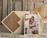 SAVE THE DATES photo vellum plexi   Save the Date Cards with Photo, Vellum Golden Save Our Dates with Photo 15