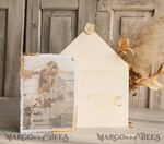 SAVE THE DATES photo vellum plexi   Save the Date Cards with Photo, Vellum Golden Save Our Dates with Photo 15