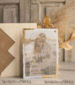SAVE THE DATES photo vellum plexi   Save the Date Cards with Photo, Vellum Golden Save Our Dates with Photo 15