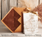 SAVE THE DATES photo vellum plexi  Pink Gold Marble Save the Date Cards with Photo, Vellum Save Our Dates with Photo Gold Foil Calendar Cards 9
