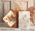 SAVE THE DATES photo vellum plexi   Terracotta Save the Date Cards with Photo, Burnt Orange Vellum Golden Save Our Dates with Photo 14