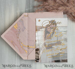 SAVE THE DATES photo vellum plexi  Pink Gold Marble Save the Date Cards with Photo, Vellum Save Our Dates with Photo Gold Foil Calendar Cards 17