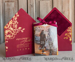 SAVE THE DATES photo vellum plexi  Maroon Burgundy Callendar Clear Gold Save the Date Cards with Photo, Plexi Save Our Dates with Photo 16