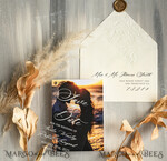 SAVE THE DATES photo vellum plexi  Embossed Save the Date Cards with Photo, Ivory Plexi Clear Save Our Dates with Photo 9