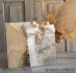 SAVE THE DATES photo vellum plexi  Ivory Gold Marble Save the Date Cards with Photo, Vellum Save Our Dates with Photo Gold Foil Calendar Cards 13