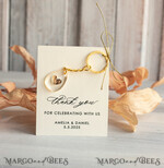 WEDDING FAVORS Resin Custom Resin Keychain Wedding Favors For Guests in bulk Custom Resin Keychain, Golden personalised Thank you gifts Teardrop Keychain with Gold-Plated Stainless Steel Hardware5