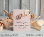 WEDDING FAVORS Resin Custom Resin Keychain Wedding Favors For Guests in bulk Custom Resin Keychain, Golden personalised Thank you gifts Teardrop Keychain with Gold-Plated Stainless Steel Hardware7