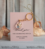 WEDDING FAVORS Resin Custom Resin Keychain Wedding Favors For Guests in bulk Custom Resin Keychain Personalised Thank you gifts Teardrop Keychain with Gold-Plated Stainless Steel Hardware18