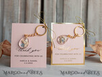 WEDDING FAVORS Resin Custom Resin Keychain Wedding Favors For Guests in bulk Custom Resin Keychain Personalised Thank you gifts Teardrop Keychain with Gold-Plated Stainless Steel Hardware18