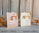 WEDDING FAVORS Resin Custom Resin Keychain Wedding Favors For Guests in bulk Custom Resin glamour golden Keychain, Golden personalised Thank you gifts Teardrop Keychain with Gold-Plated Stainless Steel Hardware12