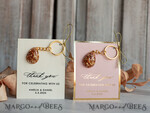 WEDDING FAVORS Resin Custom Resin Keychain Wedding Favors For Guests in bulk Custom Resin Keychain, Golden personalised Thank you gifts Teardrop Keychain with Gold-Plated Stainless Steel Hardware9