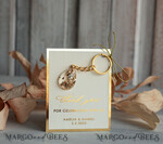 WEDDING FAVORS Resin Custom Resin Keychain Wedding Favors For Guests in bulk Custom Resin Keychain, Golden personalised Thank you gifts Teardrop Keychain with Gold-Plated Stainless Steel Hardware4