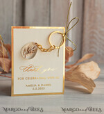 WEDDING FAVORS Resin Custom Resin Keychain Wedding Favors For Guests in bulk Custom Resin Keychain, Golden personalised Thank you gifts Teardrop Keychain with Gold-Plated Stainless Steel Hardware7