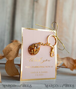 WEDDING FAVORS Resin Custom Resin Keychain Wedding Favors For Guests in bulk Custom Resin glamour golden Keychain, Golden personalised Thank you gifts Teardrop Keychain with Gold-Plated Stainless Steel Hardware7