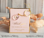 WEDDING FAVORS Resin Custom Resin Keychain Wedding Favors For Guests in bulk Custom Resin Keychain with heart, Golden personalised Thank you gifts Teardrop Keychain with Gold-Plated Stainless Steel Hardware6