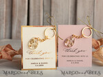 WEDDING FAVORS Resin Custom Resin Keychain Wedding Favors For Guests in bulk Custom Resin Keychain with heart, Golden personalised Thank you gifts Teardrop Keychain with Gold-Plated Stainless Steel Hardware7