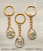 WEDDING FAVORS Resin Custom Resin Keychain Wedding Favors For Guests in bulk Custom Resin Keychain, Golden personalised Thank you gifts Teardrop Keychain with Gold-Plated Stainless Steel Hardware10