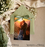 THANK YOU CARDS photo gold vellum plexi Printed vellum Wedding Photo Thank You Cards, Modern Wedding Thank You Cards with Photo, Minimalist Thank You Cards Wedding6