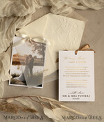 THANK YOU CARDS photo gold vellum plexi Printed vellum Wedding Photo Thank You Cards, Modern Wedding Thank You Cards with Photo, Minimalist Thank You Cards Wedding11