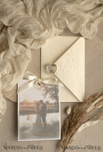 THANK YOU CARDS photo gold vellum plexi Printed vellum Wedding Photo Thank You Cards, Modern Wedding Thank You Cards with Photo, Minimalist Thank You Cards Wedding11