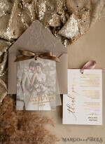 THANK YOU CARDS photo gold vellum plexi Printed vellum Wedding Photo Thank You Cards, Modern Wedding Thank You Cards with Photo, Minimalist Thank You Cards Wedding8