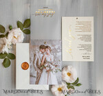 THANK YOU CARDS photo gold vellum plexi Printed vellum Wedding Photo Thank You Cards, Modern Wedding Thank You Cards with Photo, Minimalist Thank You Cards Wedding6