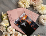 THANK YOU CARDS photo gold vellum plexi Plexi Wedding Photo Thank You Cards, Blush Pink Wedding Thank You Cards with Photo, Minimalist Thank You Cards Wedding7