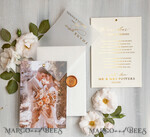 THANK YOU CARDS photo gold vellum plexi Printed vellum Wedding Photo Thank You Cards, Modern Wedding Thank You Cards with Photo, Minimalist Thank You Cards Wedding7