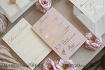 WEDDING INVITATIONS whimsical boho invites Whimsical Blush Gold Wedding Invitation with vellum etui natural dierd flowers pampass gras, Garden Elegant Floral Wedding Invitation with mirror gold heart35