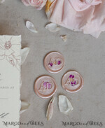 WEDDING INVITATIONS whimsical boho invites Vintage Floral Crest Monogram Blush Wedding Invitation with chiffon torn bow,  French Provence Garden Elegant Floral Wedding Invitation suite Deckled Torn edges , Elegant Toile de Jouy & Baroque Invitation set 26