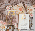 WEDDING INVITATIONS Vintage Baroque Vintage Baroque Wedding Invitation suite  Beige Golden Fine art Roses Wedding Invitations with rsvp Victorian wedding crest Chinoiserie Invites Royal Ornamental frame23