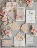 WEDDING INVITATIONS Vintage Baroque Vintage Baroque Wedding Invitation suite  Beige Golden Fine art Roses Wedding Invitations with rsvp Victorian wedding crest Chinoiserie Invites Royal Ornamental frame25