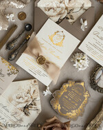WEDDING INVITATIONS Vintage Baroque Vintage Baroque Wedding Invitation suite  Beige Golden Fine art Roses Wedding Invitations with rsvp Victorian wedding crest Chinoiserie Invites Royal Ornamental frame25