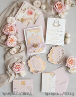 WEDDING INVITATIONS Vintage Baroque Vintage Baroque Wedding Invitation suite  Beige Golden Fine art Roses Wedding Invitations with rsvp Victorian wedding crest Chinoiserie Invites Royal Ornamental frame15