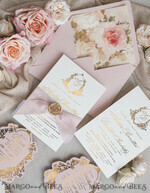 WEDDING INVITATIONS Vintage Baroque Vintage Baroque Wedding Invitation suite  Beige Golden Fine art Roses Wedding Invitations with rsvp Victorian wedding crest Chinoiserie Invites Royal Ornamental frame15
