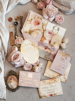 WEDDING INVITATIONS Vintage Baroque Vintage Baroque Wedding Invitation suite  Beige Golden Fine art Roses Wedding Invitations with rsvp Victorian wedding crest Chinoiserie Invites Royal Ornamental frame26