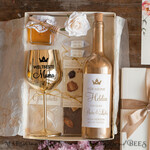 Geschenke zum Muttertag Geschenkset Entspannung Geschenkidee zum Muttertag: Goldenes Schnapsglas & Flaschenetikett – Geschenkset für Mama mit Glückwünschen5