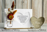 Geschenke zum Muttertag Grußkarten für Mama Geschenkidee zum Muttertag Acryl-Statuette mit Widmung & Trockenblumen – Muttertagskarte mit Herz Geschenk für Mama zum Muttertag.2