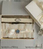 BRIDE bolero, robes, garter Geschenkidee für die Braut Strumpfband Doppeltes Strumpfband-Set für die Braut – edel & romantisch in Geschenkbox mit Gedicht – perfektes Geschenk zur Hochzeit5